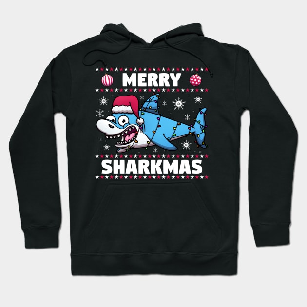 Merry Sharkmas Hoodie by TheMaskedTooner